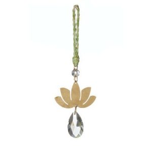 Accents |   Lotus Brass Crystal Sun Catcher Accents Accents