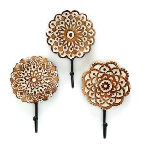 Accents |   Mandala Wall Hooks – Set of 3 Accents Accents