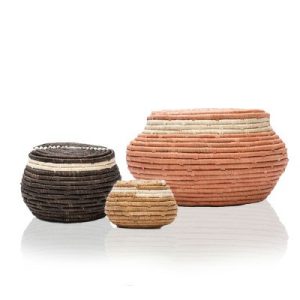 Baskets |   Seratonia Lidded Boxes – Set of 3 Accents Accents