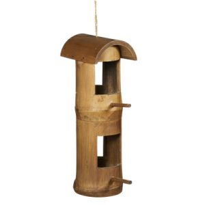 Birdhouses & Feeders |   Double Decker Bamboo Bird Feeder Birdhouses & Feeders Birdhouses & Feeders