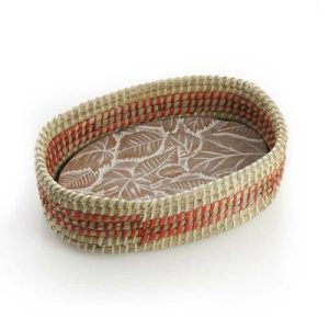 Breadwarmers |   Forest Leaves Breadwarmer in Orange Detail Basket Breadwarmers Breadwarmers