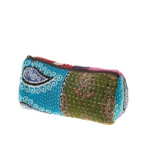 Eco Living |   Kantha Makeup Bag Eco Living Eco Living