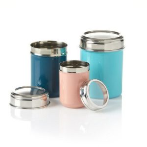 Eco Living |   Ocean Wave Steel Snack Containers – Set of 3 Eco Living Eco Living