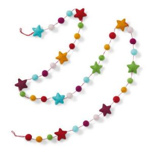 Garlands |   Rainbow Felt Star Garland Garlands Garlands