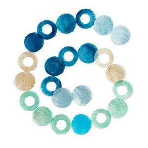 Garlands |   Saltwater Ombre Capiz Garland Garlands Garlands