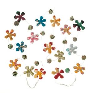 Garlands |   Sari Flower Garland Bees & Blooms Bees & Blooms