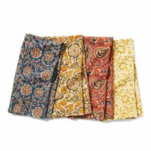 Kitchen Textiles |   Kalamkari Dish Towels – Set of 4 Kitchen Kitchen Textiles