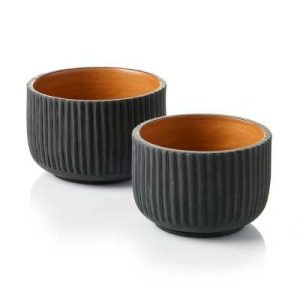 Planters & Tools |   Kalo Ribbed Planters – Set of 2 Garden Planters & Tools