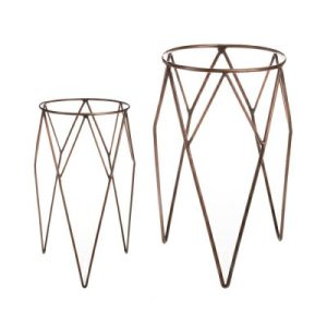 Planters & Tools |   Large Wire Plant Stands – Set of 2 Garden Planters & Tools