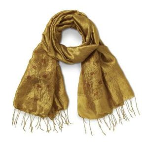 Scarves |   Gold Dust Wildflower Silk Scarf Bees & Blooms Bees & Blooms