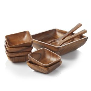 Serveware |   Acacia Wood Salad Set Kitchen Serveware