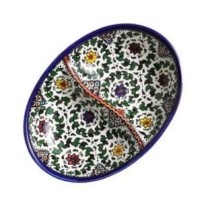 Serveware |   Blue West Bank Divided Dish Kitchen Serveware