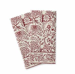 Table Textiles |   Cranberry Vine Napkins – Set of 2 Kitchen Table Textiles