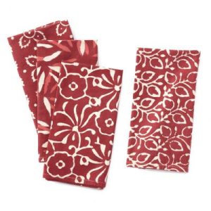 Table Textiles |   Henna Dabu Napkins – Set of 4 Kitchen Table Textiles