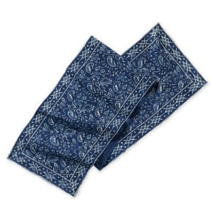 Table Textiles |   Indigo Dabu Paisley Table Runner Kitchen Table Textiles