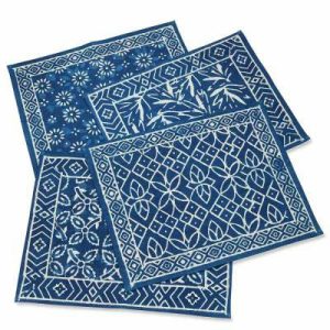 Table Textiles |   Indigo Dabu Placemats – Set of 4 Kitchen Table Textiles