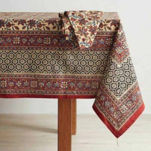 Table Textiles |   Sitara Vine Tablecloths Kitchen Table Textiles