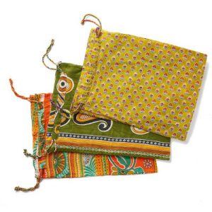 Travel & Totes |   Sari Shoe Bags – Set of 3 Eco Living Eco Living