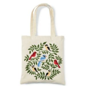 Travel & Totes |   Woodland Birds Embroidered Tote Fashion Travel & Totes