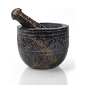 Utensils & Tools |   Etched Gorara Mortar & Pestle Kitchen Utensils & Tools