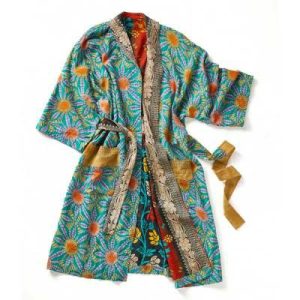 Wellness |   Upcycled Sari Spa Bathrobe Fashion Wellness