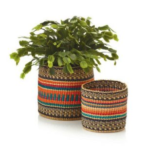 Baskets |   Savannah Sunset Plant Baskets – Set of 2 Baskets Baskets