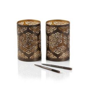 Decor |   Mandala Lanterns – Set of 2 With Stakes Decor Decor